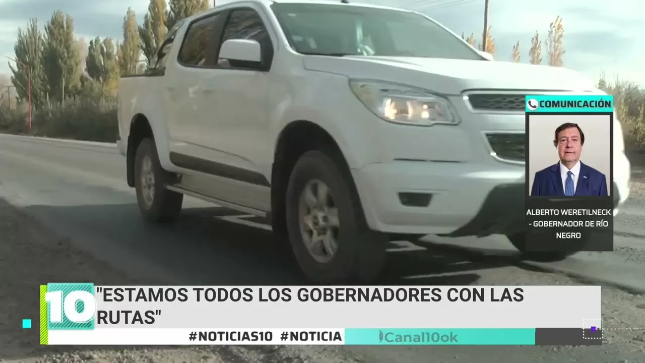 Weretilneck habló de todo y dijo sobre las rutas nacionales: "Creo que ...