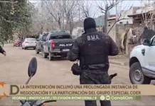 Choele Choel: fue detenido el joven que se había atrincherado en una vivienda